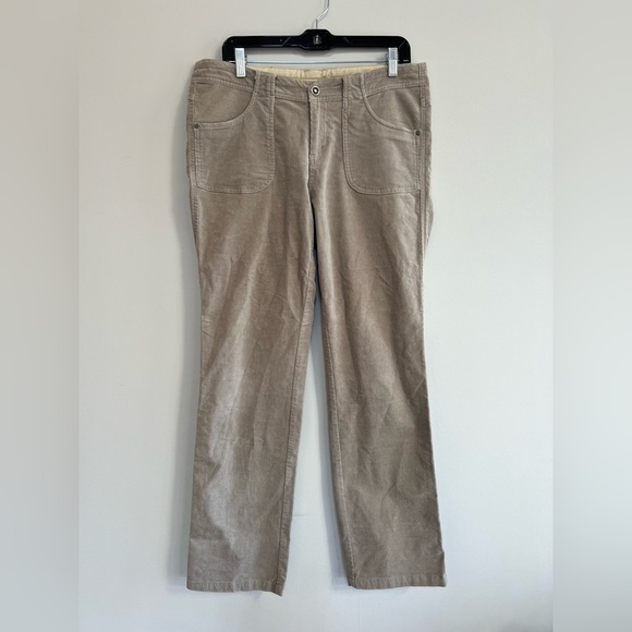 Kuhl Pants - Kühl Women's LYDIA Straight Leg Corduroy Pants in Beige/Tan, 12R